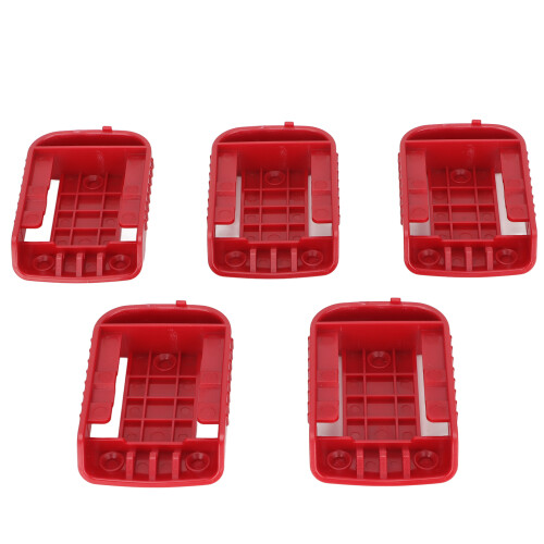 5pcs Lithium Battery Holder for Power Tools, ABS, Fits DW Red Batteries 1