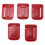 5pcs Lithium Battery Holder for Power Tools, ABS, Fits DW Red Batteries 3