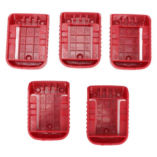 5pcs Lithium Battery Holder for Power Tools, ABS, Fits DW Red Batteries 2
