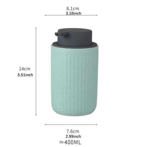 Ceramic Soap Dispenser Model B with Controlled Press and Refillable Design for Bathroom and Kitchen 1