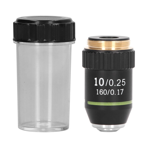 Achromatic 10X Microscope Objective Lens 20.2mm Interface 1