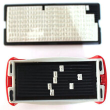 2X Self Inking Stamp Set Custom Personalised DIY Business Name Number Address Printing Rubber Stamp with Tweezers Red