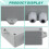 2X Weighing Transmitter Weighing Amplifier Weight Sensor Voltage Current Converter  12-24V 4-20MA Load Cell Amplifier 8