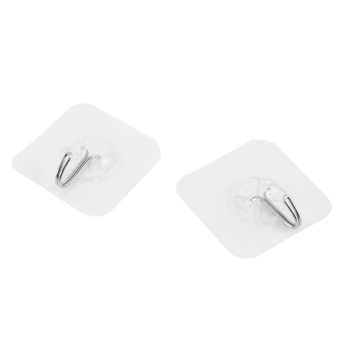 Strong Transparent Suction Cup Sucker Wall Hooks Hanger for Kitchen Bathroom Home (6 ) 1