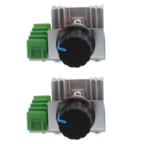 4 Pcs Speed Controller for AC Motor AC 220V 2000W Thyristor Motor Speed Control Adjustable Power Controller 1