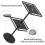 Sunglasses Organizer with 360 Rotating Clear Acrylic Display Stand, ScratchResistant, Black 3