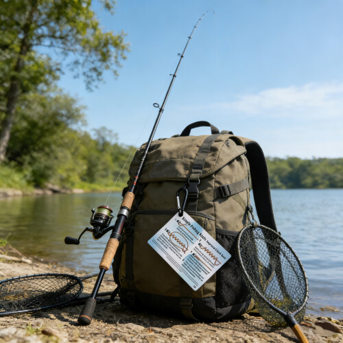 Waterproof Fishing Knot Guide Tutorial Cards Set with 12 1