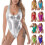 Mode polyester textuur elastische badkleding voor-rozerood XL 3