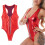 Mode polyester textuur elastische badkleding voor strand en-ALS 4