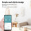 Kabelloser Zigbee Temperatur- und Luftfeuchtigkeitssensor, Indoor-Hygrometer 4