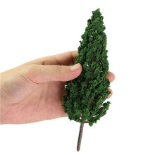 20Pcs Pine Trees 1:25 Model Train Railway Building Green Model Tree for O G Scale 1/25 Railroad Layout Diorama Scenery