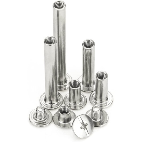 Chicago Screw Binding Screws Posts Assortment Kit for DIY Leather Bookbinding Crafts(240Pcs,M5)