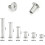 Chicago Screw Binding Screws Posts Assortment Kit for DIY Leather Bookbinding Crafts(240Pcs,M5) 6