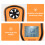 GM8908 Handheld Digital Anemometer Wind Speed Meter, Orange, Compact 5
