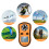 GM8908 Handheld Digital Anemometer Wind Speed Meter, Orange, Compact 8