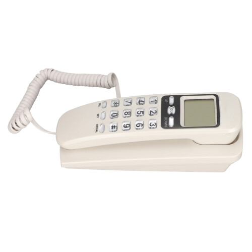 Corded Wall Phone KX-T777CID with LCD Display Redial Function White 2
