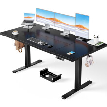 Electric Standing Desk-160 x 80 cm-100kg Load Capacity Height Adjustable Desk with Advanced Brushless Motor