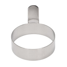 12 Pcs Egg Frying Rings Stainless Steel Omelette Model Pancake Rings Circle Round Fried Poach Mould with Handle S