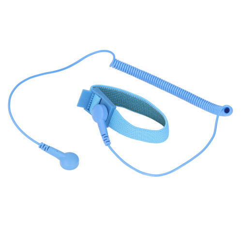 Reusable Static Proof Wrist Strap with 1.8m Grounding Wire, Blue