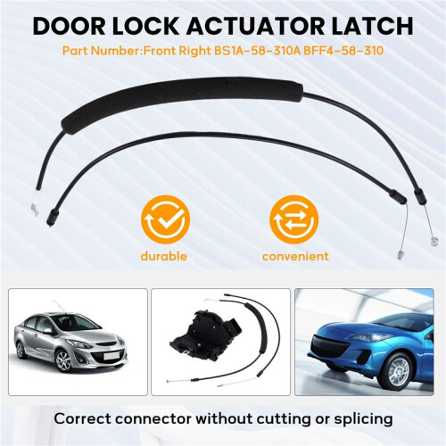 Car Door Lock Actuator  Controller for  3 2008-2012 BL Front Right BS1A-58-310A BFF4-58-310 2
