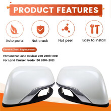 Car Left Right Rear Mirror Cover Shell for Land 200 2008-2021 Land Prado 150 2010-2021