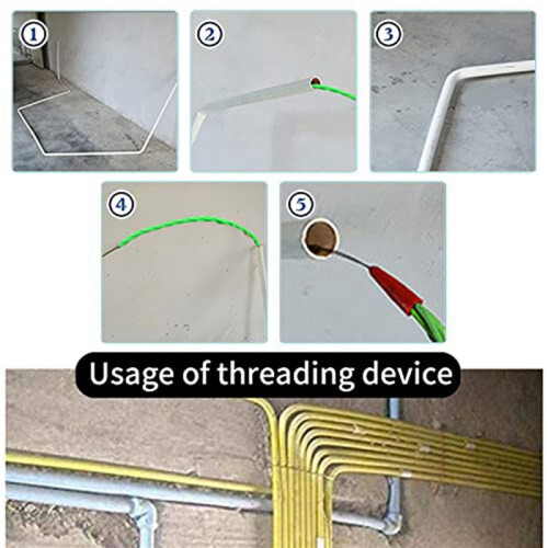 4 Set 10M 33Ft Fish Tape Cable Puller Kit 4.5Mm PET Electrical Cable Puller Through Wall Wire Guide Device Threader 2
