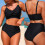 Practical Two Piece Ladies Swimsuit Comfortable-wine p M 4
