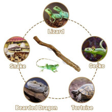 4X Reptile Branches for Climbing Unique Bearded Dragon Branch Natural Non-Slip Decorations Reptile Decor
