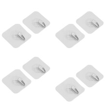 4X Starke Transparente Saugnapf Tasse Sauger Wandhaken Aufhänger für Küche Badezimmer Haus (2)