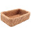 5X Hand-Woven Rectangular Rattan Wicker Basket Fruit Tea Snack Bread Picnic Cosmetic Storage Box-S 3