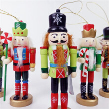 10 Pcs 12CM Nutcracker Christmas Soldier Decorations Puppet Christmas Dolls Decoration Desk Decor