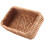 5X Hand-Woven Rectangular Rattan Wicker Basket Fruit Tea Snack Bread Picnic Cosmetic Storage Box-S 7