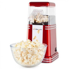 Macchina per popcorn - ORBEGOZO - PA4300 - 1000W - Design vintage - Coperchio trasparente