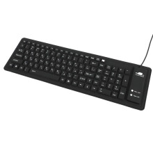 2X 103Keys Silicon Keyboard Russian Layout USB Interface Keyboard Flexible Foldable Wired Keyboard for PC Desktop Laptop