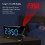 Digital Alarm Clock with 180 Ceiling Projection, USB Powered, Blue Font 10