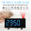 Digital Alarm Clock with 180 Ceiling Projection, USB Powered, Blue Font 13