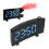 Digital Alarm Clock with 180 Ceiling Projection, USB Powered, Blue Font 16