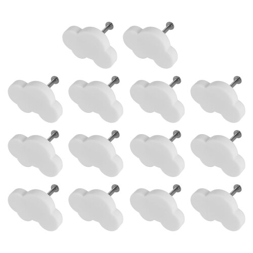 Knobs for Children'S Room, Pack of 28 Furniture Knobs, Drawer Handles, Decorative Cartoon Cloud Shape Drawer Knobs 2