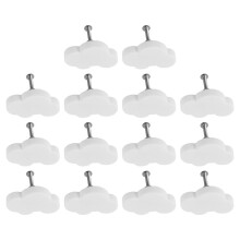 Boutons pour Chambre D'Enfant, Paquet de 28 Boutons de Meubles, Poignées de Tiroir, Boutons de Tiroir Décoratifs en Forme de Nuage de Dessin Animé