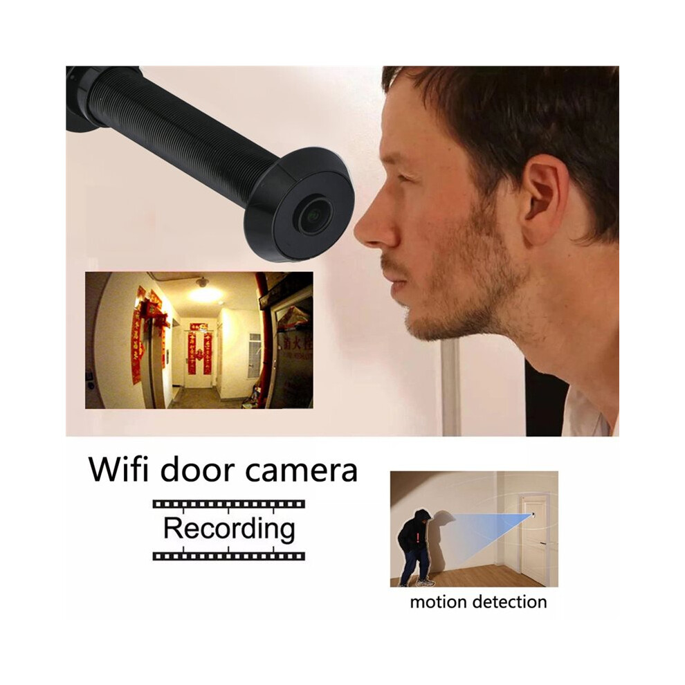 2X 1080P Tuya Life Home Digital Viewer Peepholes Door Camera Eye Wifi Ir Night Vision Eu Plug Black 6032083563541