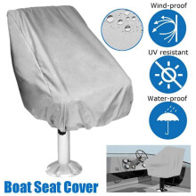 4X Boat Cover, Outdoor Waterproof Pontoon Captain Boat Bench Chair Cover, Chair Protective Covers