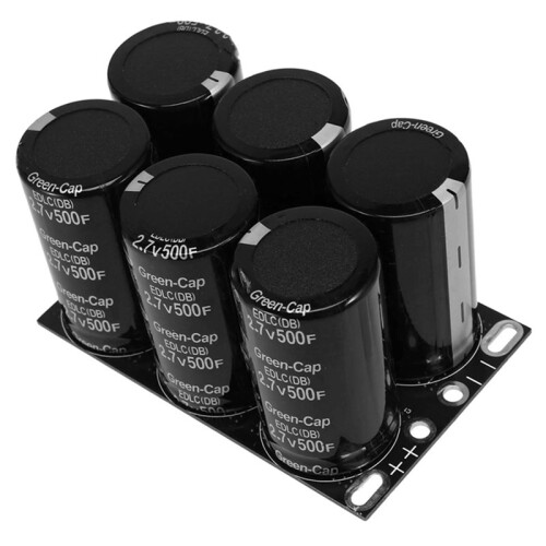4X for Farad Capacitor 2.7V 500F with Protective Plate Capacitors 1