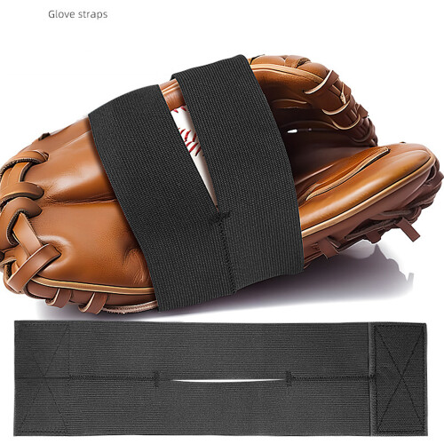 Baseball Gloves Fastener Strap Multipurpose Sports-Black 2