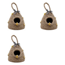 3X Beehive Decor Hanging Bee Tiered Tray Decor Cute Handmade Honeycomb Decor Bee Themed Party Ornament for Farmhouse