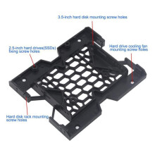 8Pcs 5.25Inch to 3.5Inch 2.5Inch Cooling Fan Bracket SSD HDD Mounting Bracket Internal Hard Disk Drive Bays Holder