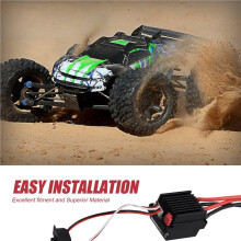 2X Controlador de Velocidad Eléctrico de Marcha Atrás y Cepillado ESC 320A con Freno Soporte Impermeable Batería 2-3S para de Coche RC
