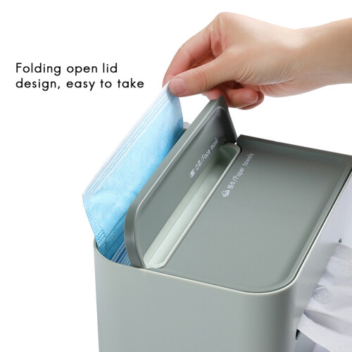 Restaurant Tissue Box Multifunctional Remote Control Storage Drawer Dark 1