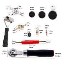 General Car Motorcycle Tyre Tire Repair Rubber Glues Patch Tool Packet for Radial Tire,Tubeless Tire Patch,170Pcs