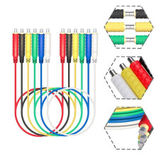 12PCS Fils de Test Magnétiques Fils de Test de Cavalier Souples en Silicone 30VAC 5A 3.3Ft T10005 Commutateurs de Capteurs