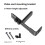 3X GPU Support Frame Adjustable GPU Brace Prevent Sagging Video Card Support Bracket for Chassis 12cm Fan Position Black 4